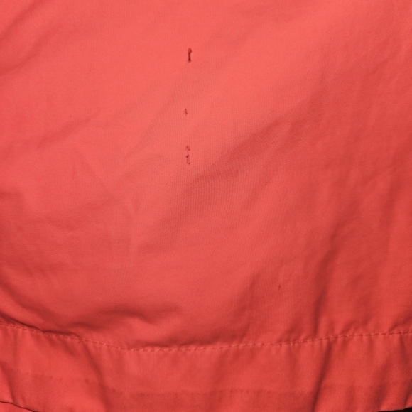 Girls Coral Pink and Yellow North Face Jacket - Picture 3 of 3